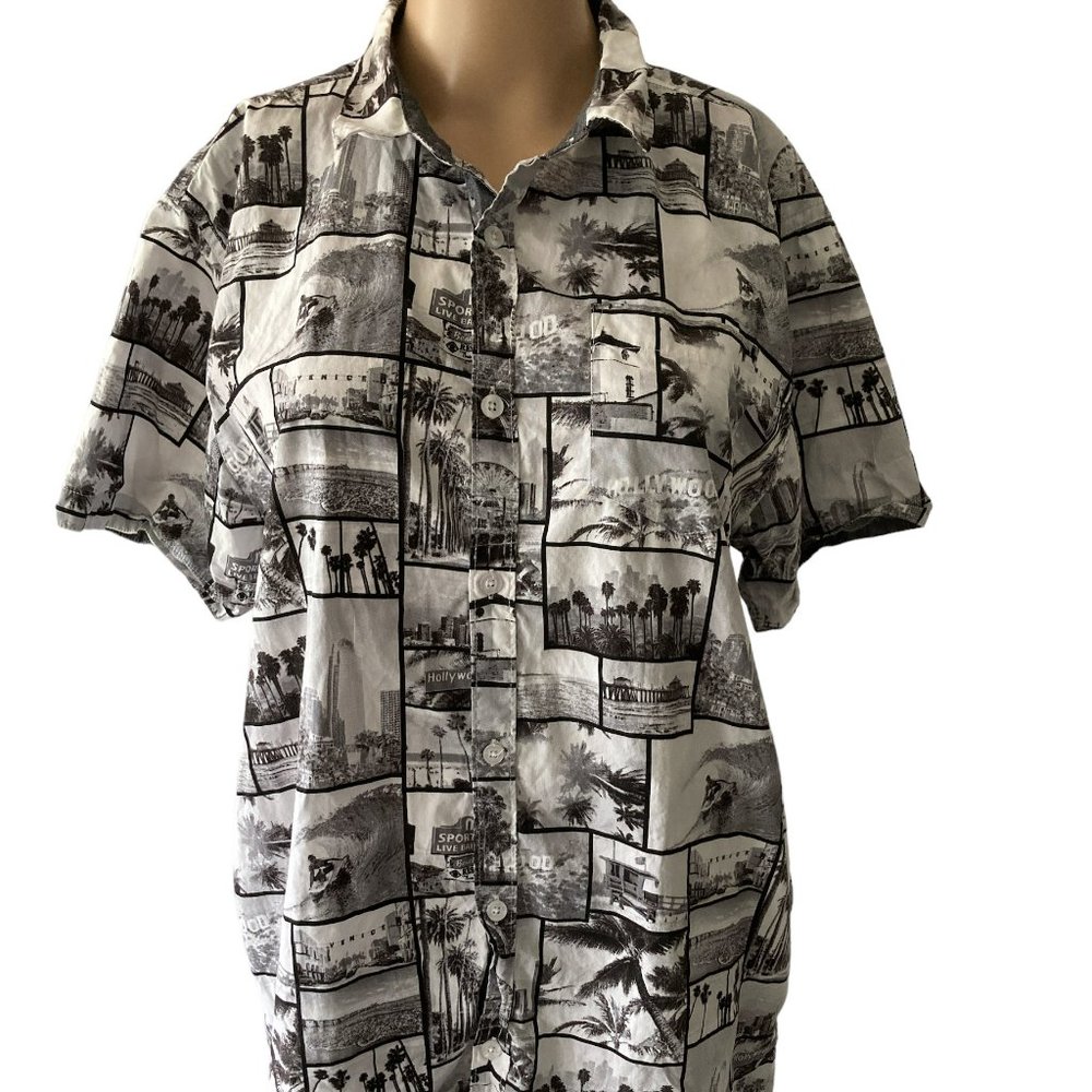 Eighty-Eight Malibu Surf to Hollywood Size XS 18-20 Button Up Shirt